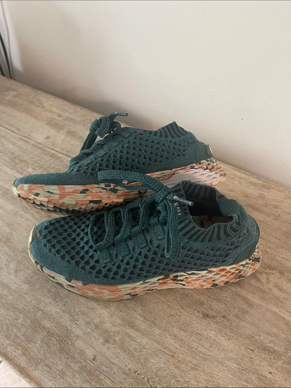 NOBULL  Knit Trainer in Teal with Multicolor Trim
